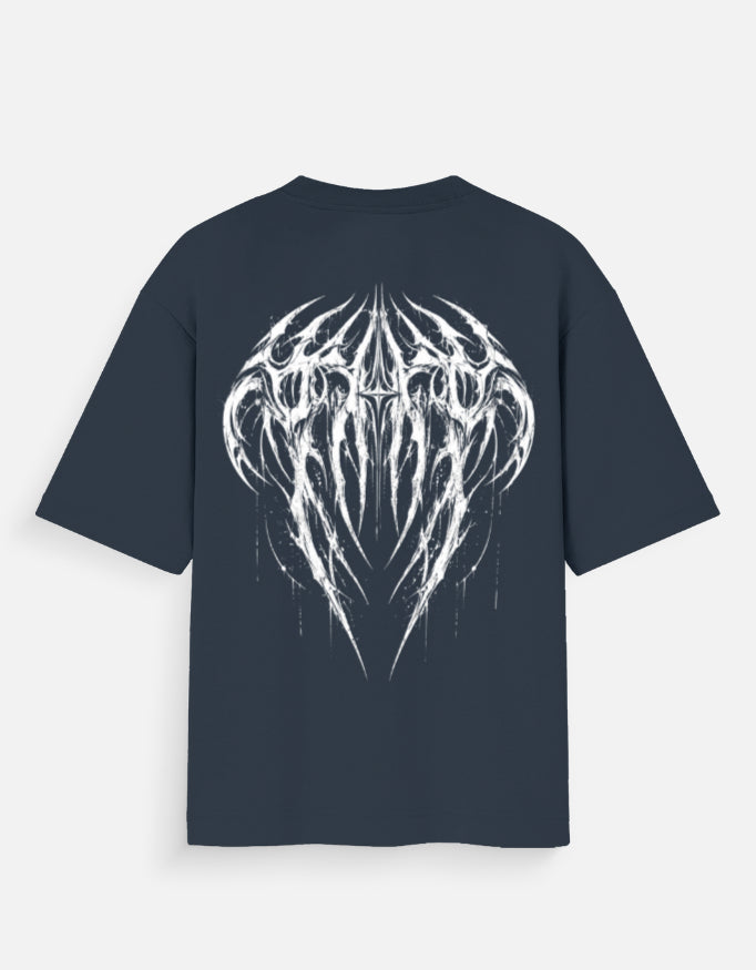 Navy Blue Aesthetic Men's Oversize Tshirt