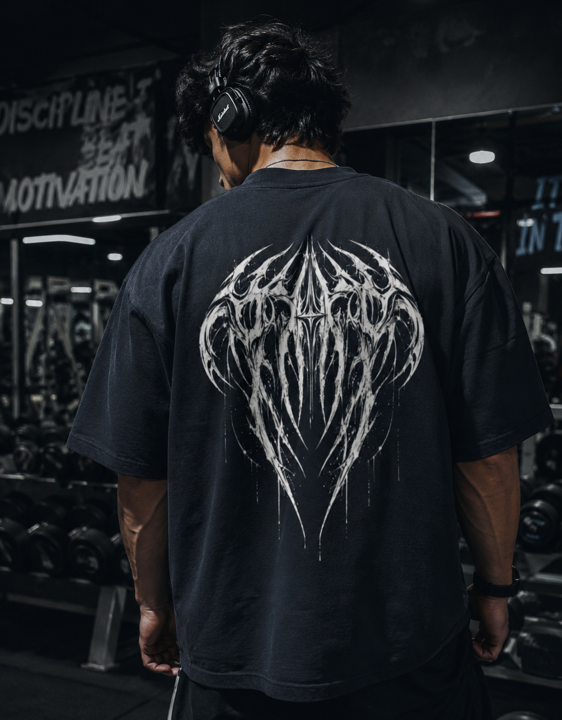 Navy Blue Aesthetic Men's Oversize Tshirt