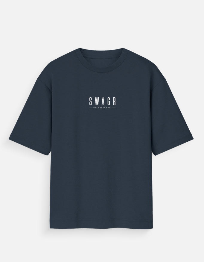 Navy Blue Aesthetic Men's Oversize Tshirt